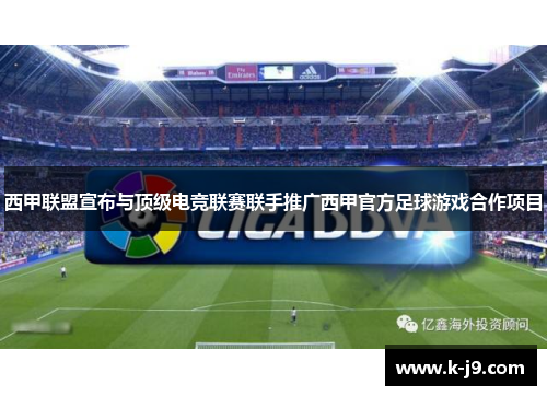 西甲联盟宣布与顶级电竞联赛联手推广西甲官方足球游戏合作项目